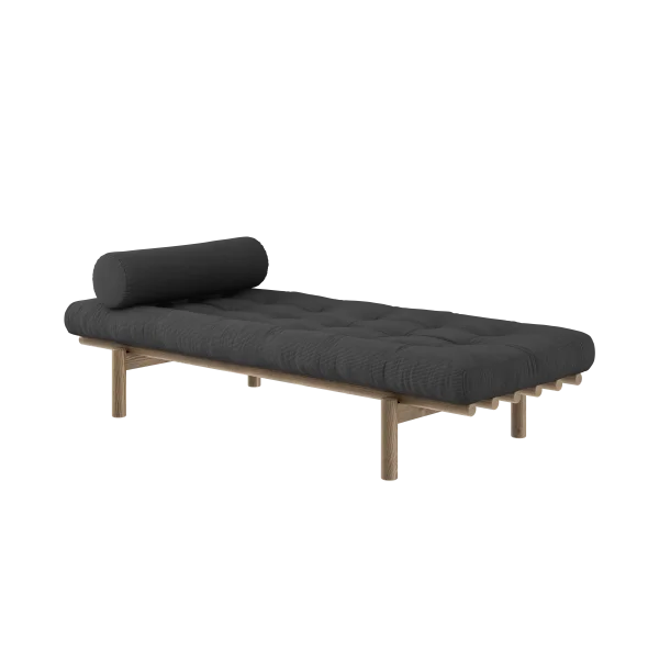 Karup Design Next Daybed - 101 blank gelakt - 511 Charcoal - 106 carob brown lacquered