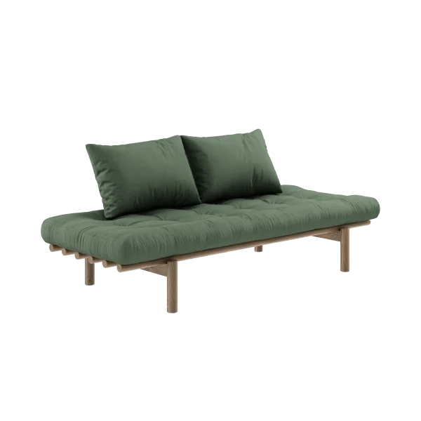 Karup Design Pace Daybed - 756 Olive Green - 106 carob brown lacquered