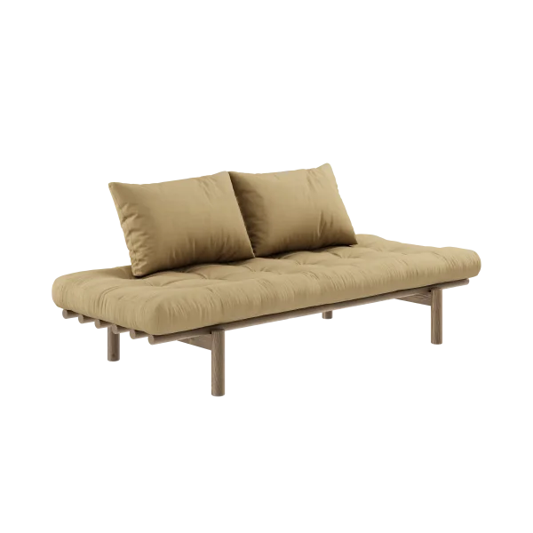 Karup Design Pace Daybed - 758 Wheat Beige - 106 carob brown lacquered