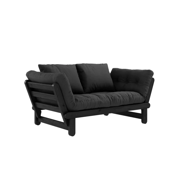 Karup Design Slaapbank Beat - 734 Dark Grey - 102 black lacquered