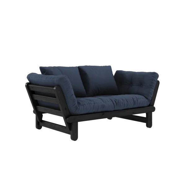 Karup Design Slaapbank Beat - 737 Navy - 102 black lacquered