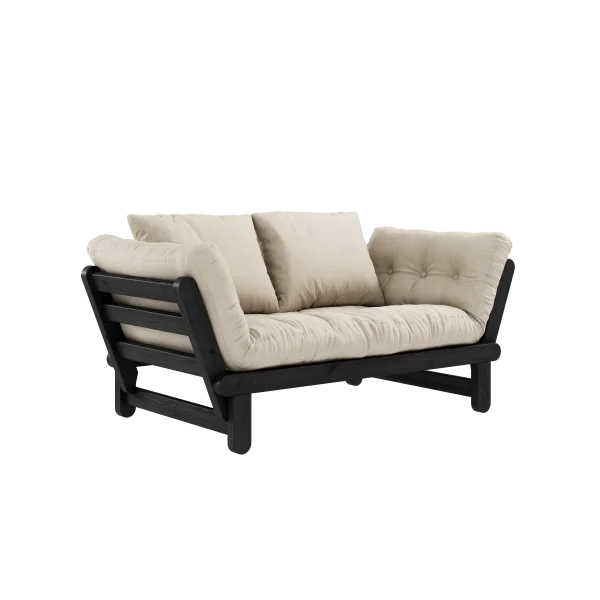 Karup Design Slaapbank Beat - 747 Beige - 102 black lacquered