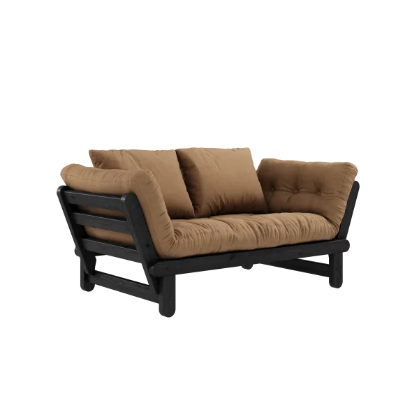 Karup Design Slaapbank Beat - 755 Mocca - 102 black lacquered