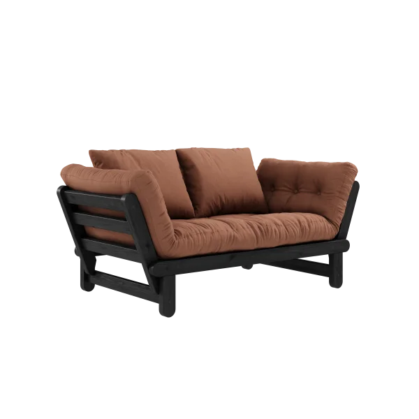 Karup Design Slaapbank Beat - 759 Clay Brown - 102 black lacquered