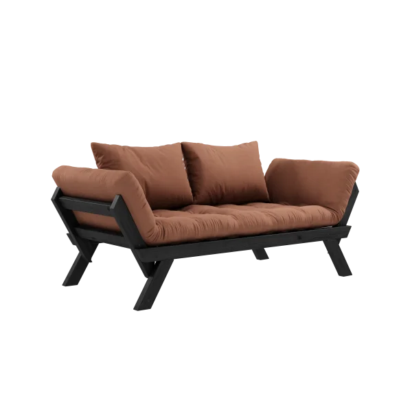 Karup Design Slaapbank Bebop - 759 Clay Brown - 102 black lacquered