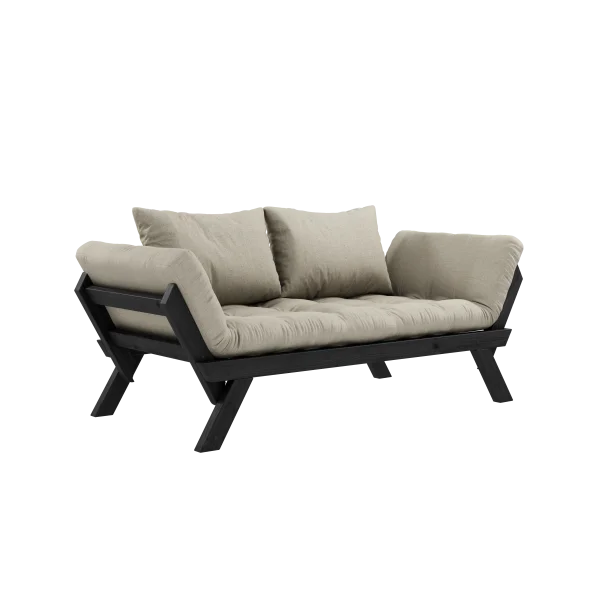 Karup Design Slaapbank Bebop - 914 Linen - 102 black lacquered