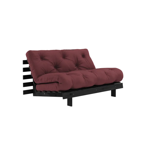 Karup Design Slaapbank Roots 140 - 710 Bordeaux - 102 black lacquered