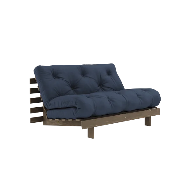 Karup Design Slaapbank Roots 140 - 737 Navy - 106 carob brown lacquered