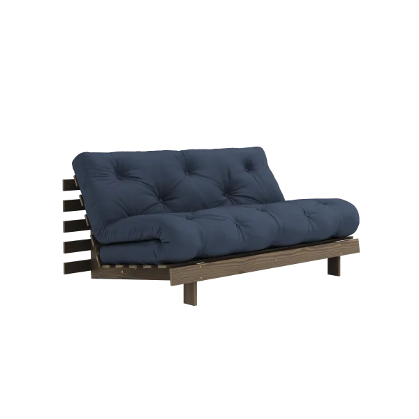 Karup Design Slaapbank Roots 160 - 737 Navy - 106 carob brown lacquered