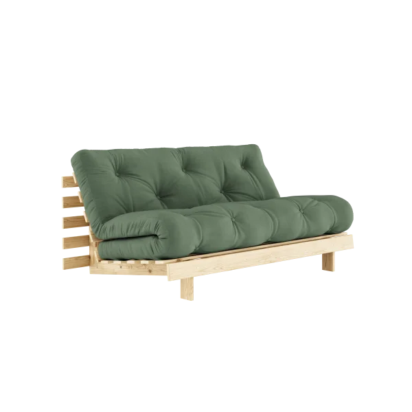 Karup Design Slaapbank Roots 160 - 756 Olive Green - 100 raw