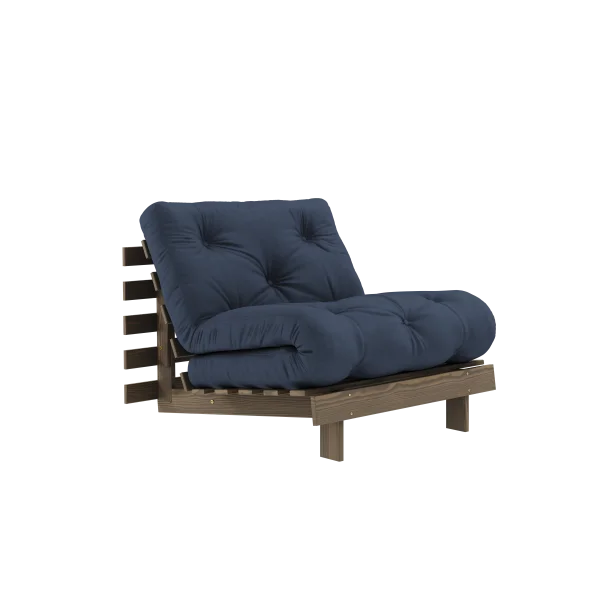 Karup Design Slaapbank Roots 90 - 737 Navy - 106 carob brown lacquered