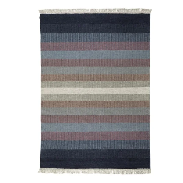 Kateha Tofta Wave vloerkleed 80 x 250 cm blauw