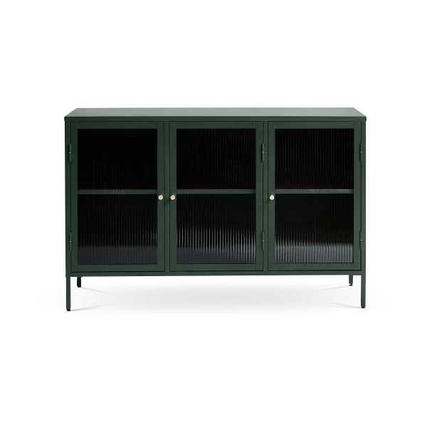 Katja metalen sideboard groen - 132 x 40 cm