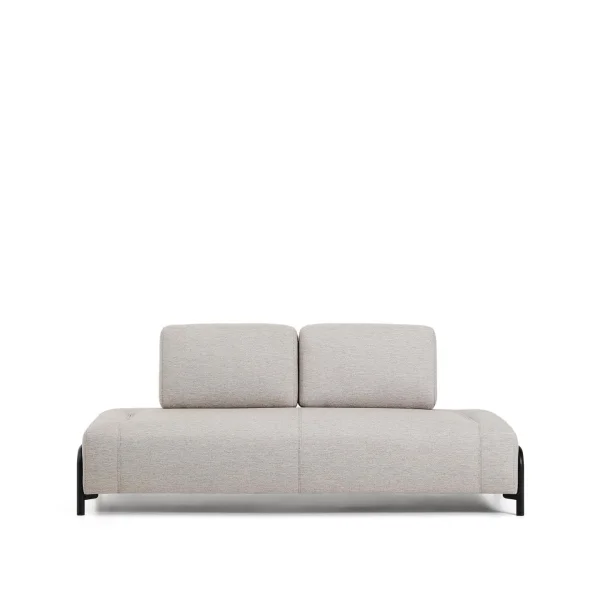 Kave Home 2-zits Bank Compo - Beige/Zwart