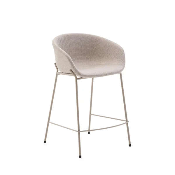 Kave Home Barkruk Yvette - Beige (zithoogte 65cm)