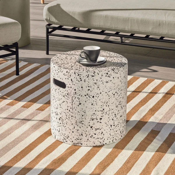 Kave Home Bijzettafel Jenell 35cm - Wit - Rond