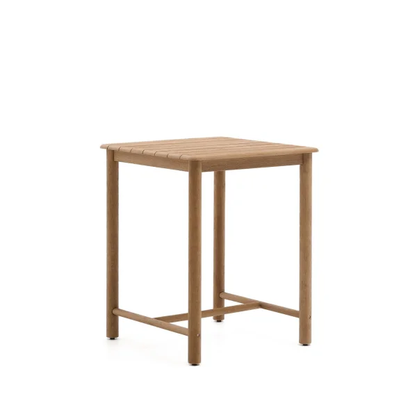 Kave Home Bistrotafel Sori Acaciahout, 78 x 78cm - Beige - Vierkant