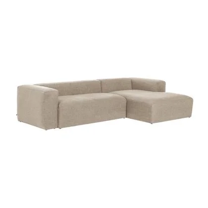 Kave Home Blok Chaise Longue Rechts - Ivoor