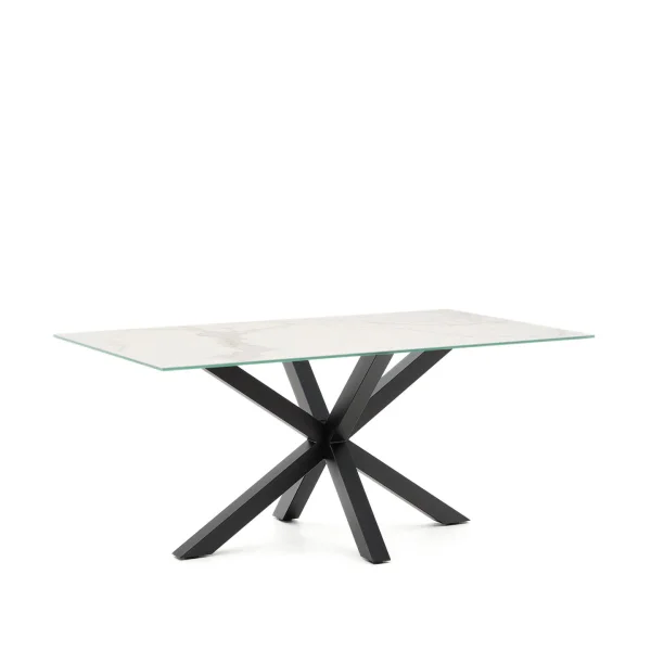 Kave Home Eettafel Argo Keramiek, 160 x 90cm - Zwart