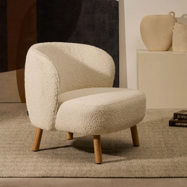 Kave Home Fauteuil Ulit Bouclé