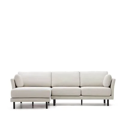 Kave Home - Gilma parel 3-zitsbank chenille met links|rechts chaise