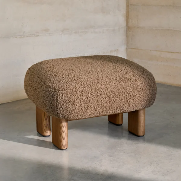 Kave Home Hocker Cabana Bouclé - Taupe