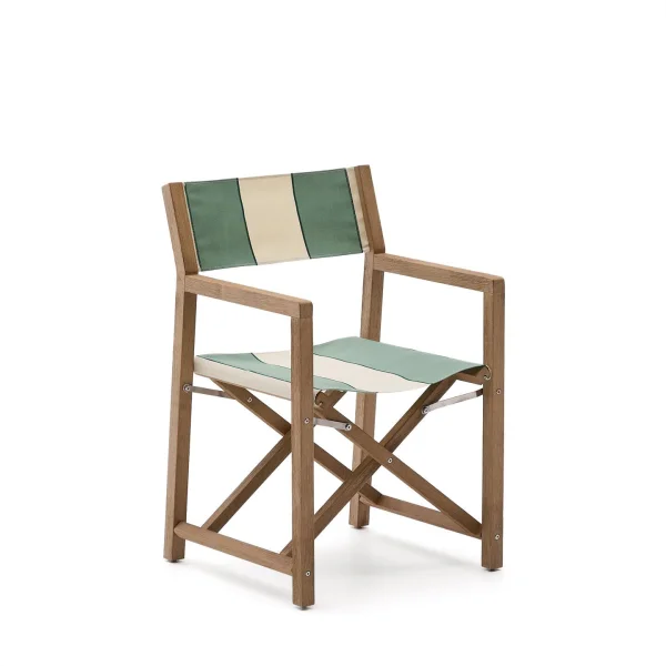 Kave Home Klapstoel Vilara Acaciahout - Groen/Beige