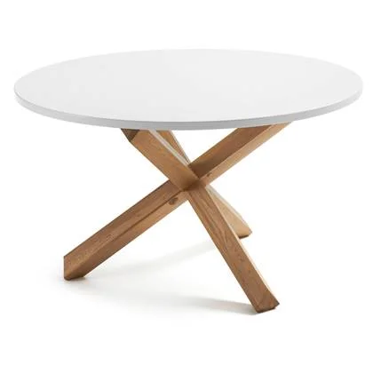 Kave Home Lotus Eettafel - Ø 120 cm - Wit