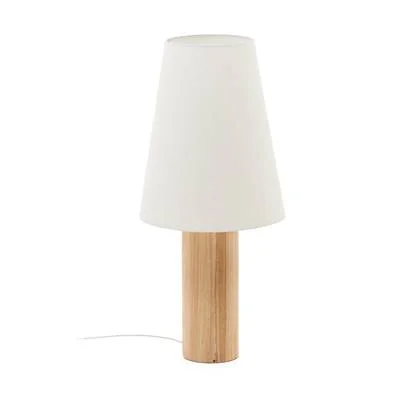 Kave Home - Marga-vloerlamp van massief hout met natuurlijke afwerking