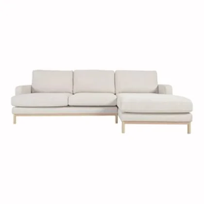 Kave Home Mihaela 3-Zitsbank Chaise Longue Rechts - Wit