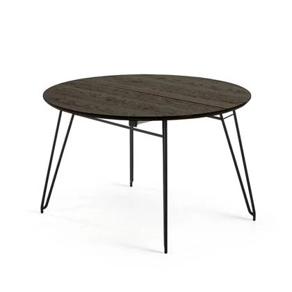 Kave Home - Milian ronde uitschuifbare tafel Ø 120 (200) x 75 cm