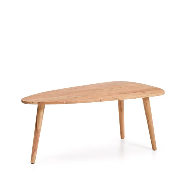 Kave Home Organische Salontafel Duvani Acaciahout, 110 x 60cm - Naturel