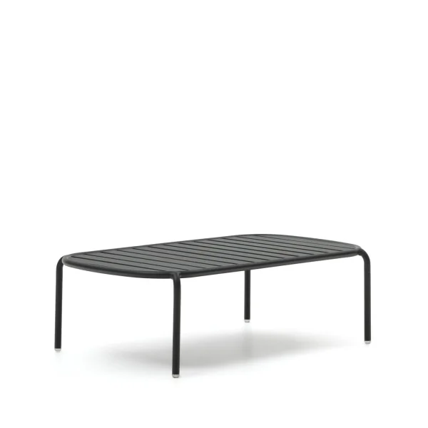 Kave Home Outdoor Salontafel Joncols 113 x 65cm - Donkergrijs