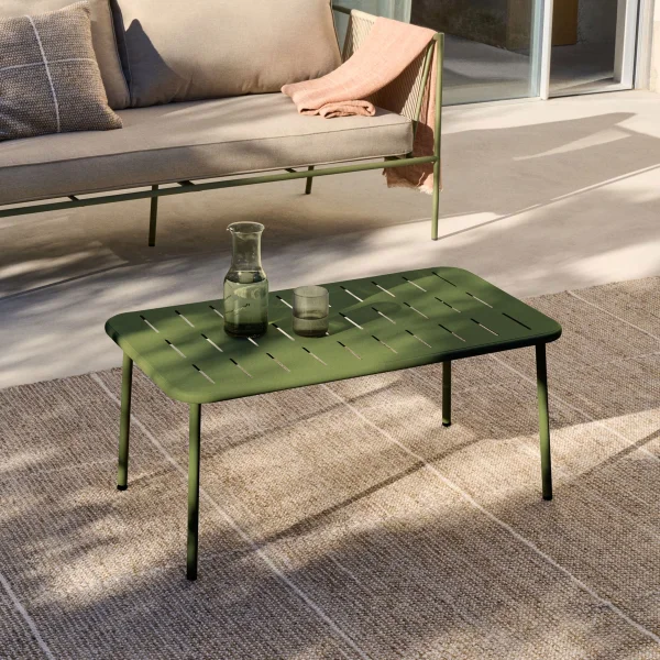 Kave Home Outdoor Salontafel Zivia 90 x 50cm - Groen