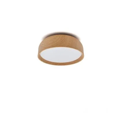 Kave Home - Plafondlamp Xaviera met eiken effect afwerking