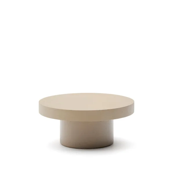 Kave Home Ronde Salontafel Aiguablava Beton - Beige