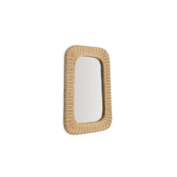 Kave Home Spiegel Zilna Rotan, 59 x 38cm - Naturel