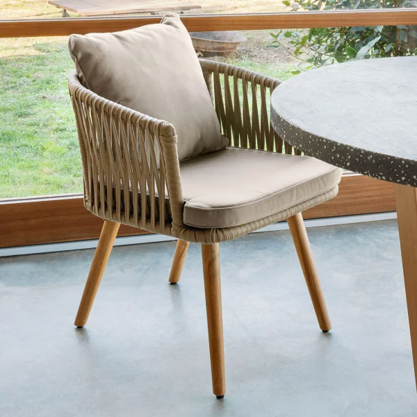 Kave Home Tuin / Eetkamerstoel Hemilce - Beige