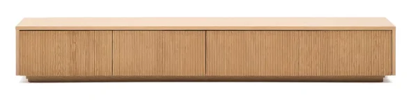 Kave Home TV-meubel Helvine Eiken, 200cm - Bruin