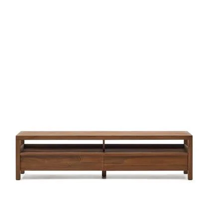 Kave Home - TV-meubel Sashi van massief teakhout 200 x 40 cm