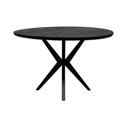 Kick eettafel Havard - 120cm - Zwart