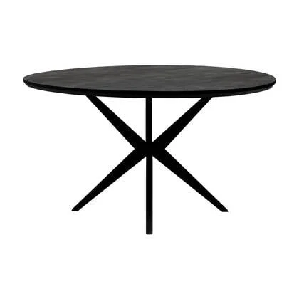 Kick eettafel Havard - 140cm - Zwart