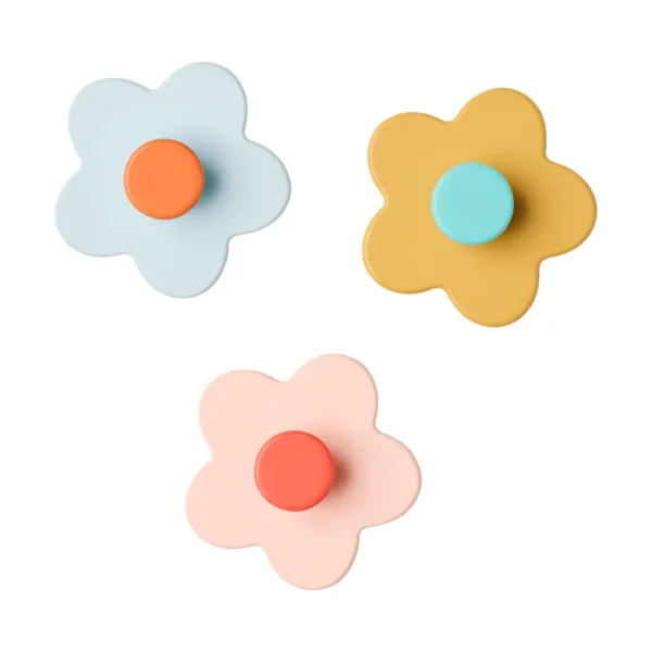 Kid's Concept Kid's Base bloem haak 3 delen Multi