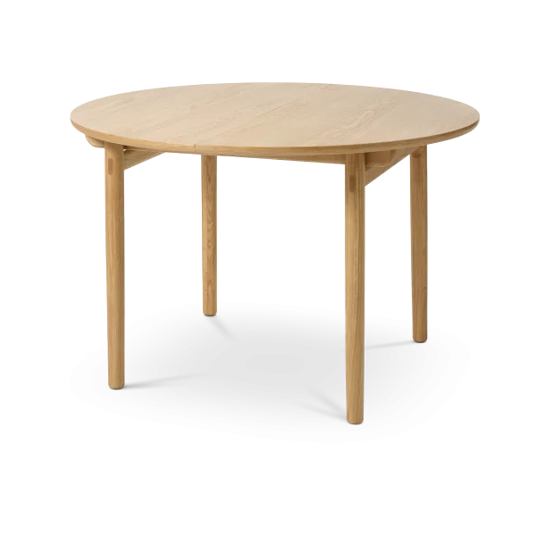 Kjeld verlengbare houten eettafel naturel - Ø120 cm