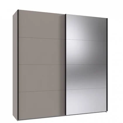 Kledingkast Aalst - Taupe - Hout - 180x210x65cm (BxHxD)