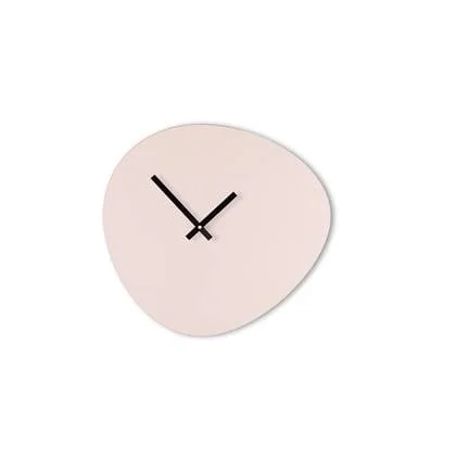 KLOQ Wandklok &apos;Pebble&apos; Zand Grijs & Diep Zwart