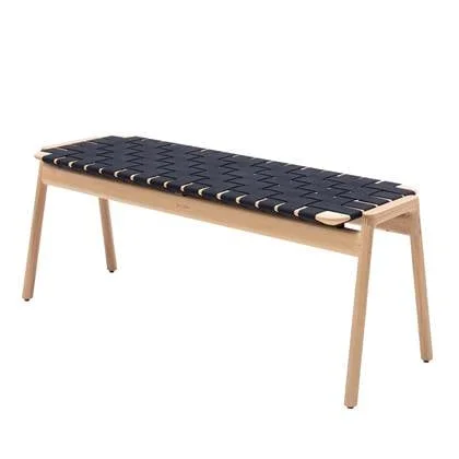 Klupa eetbank 120 white oil - Black