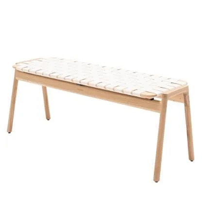 Klupa eetbank 120 white oil - White