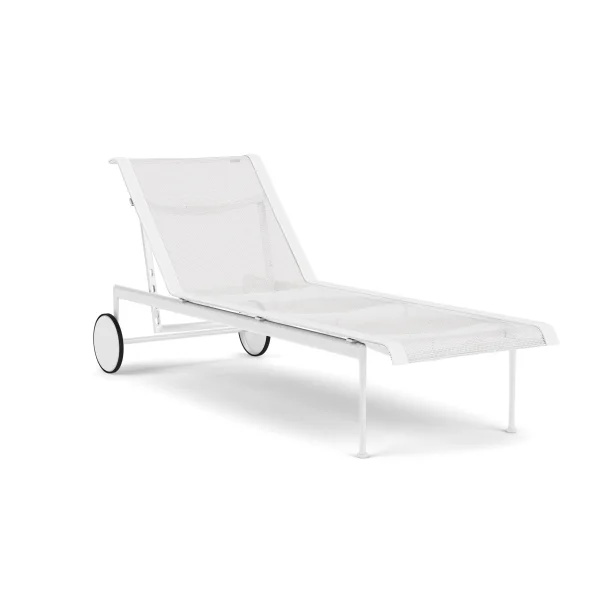 Knoll International 1966 Verstelbare chaise longue - wit