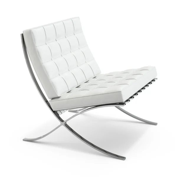 Knoll International Mies van der Rohe Barcelona Fauteuil - Relax - Volo White - wit